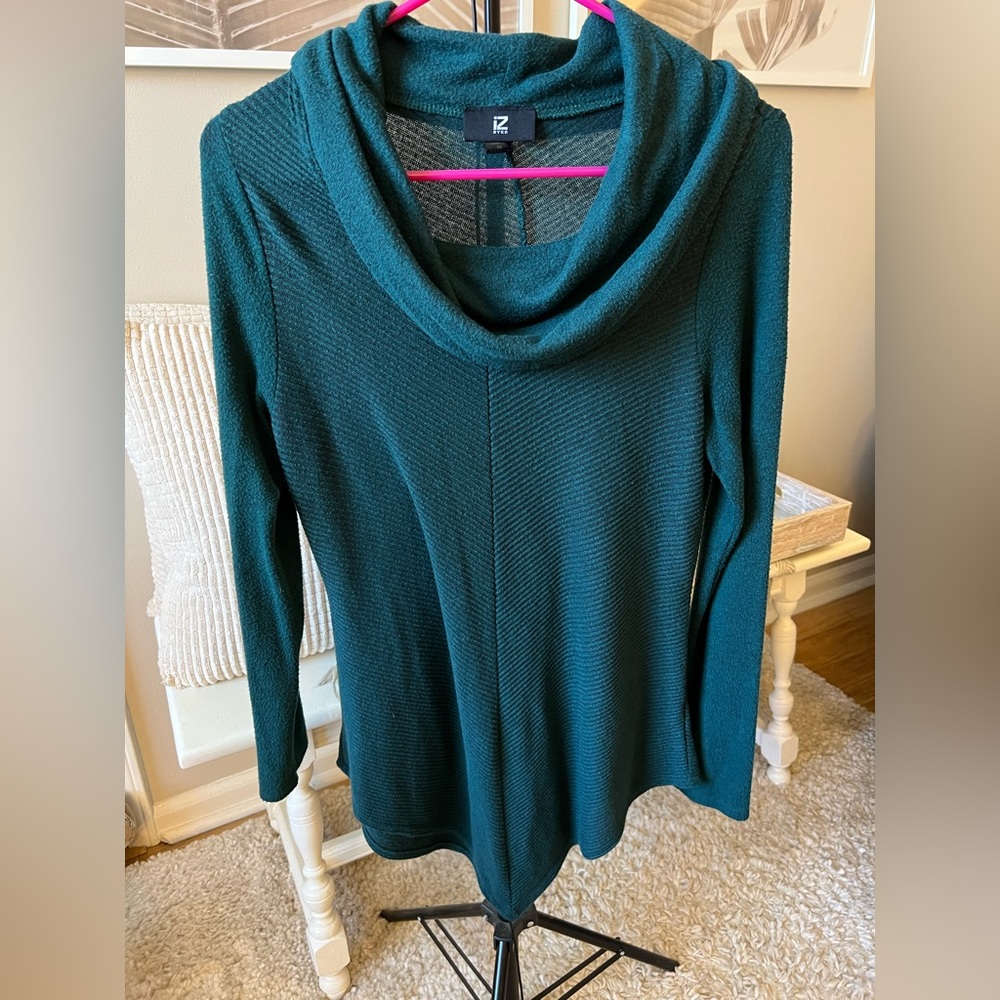 Forest Green Cowl Neck Sweater
